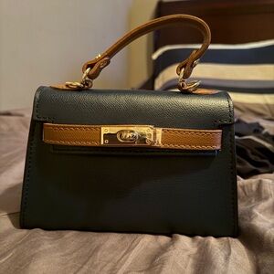 Brand New Vera Pelle Blue  Women's Mini Bag
